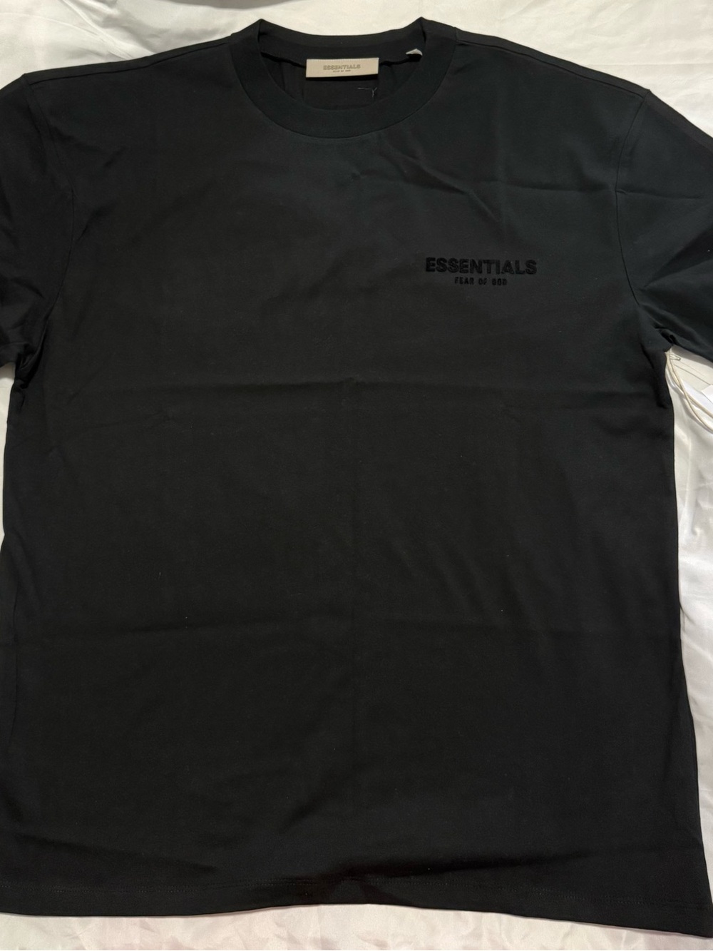 Fear Of God Essentials Black Stretch Limo Tee Shirt Men’s Large New Heavyweight